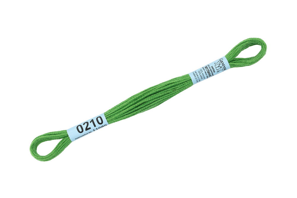 Мулине "Gamma" ,100% хлопок, 8 м, №0210