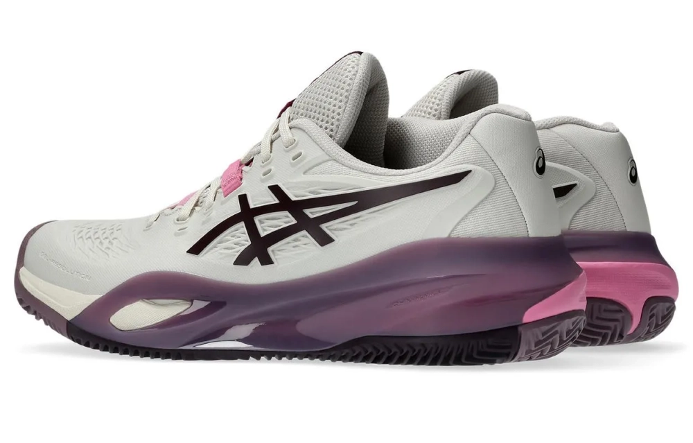 Женские Кроссовки теннисные Asics Gel-Resolution X Clay - soft oat/dark aubergine