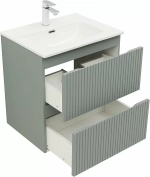 Тумба с раковиной Aquanet Джейн (Flat) 335432/254363 60 мисти грин
