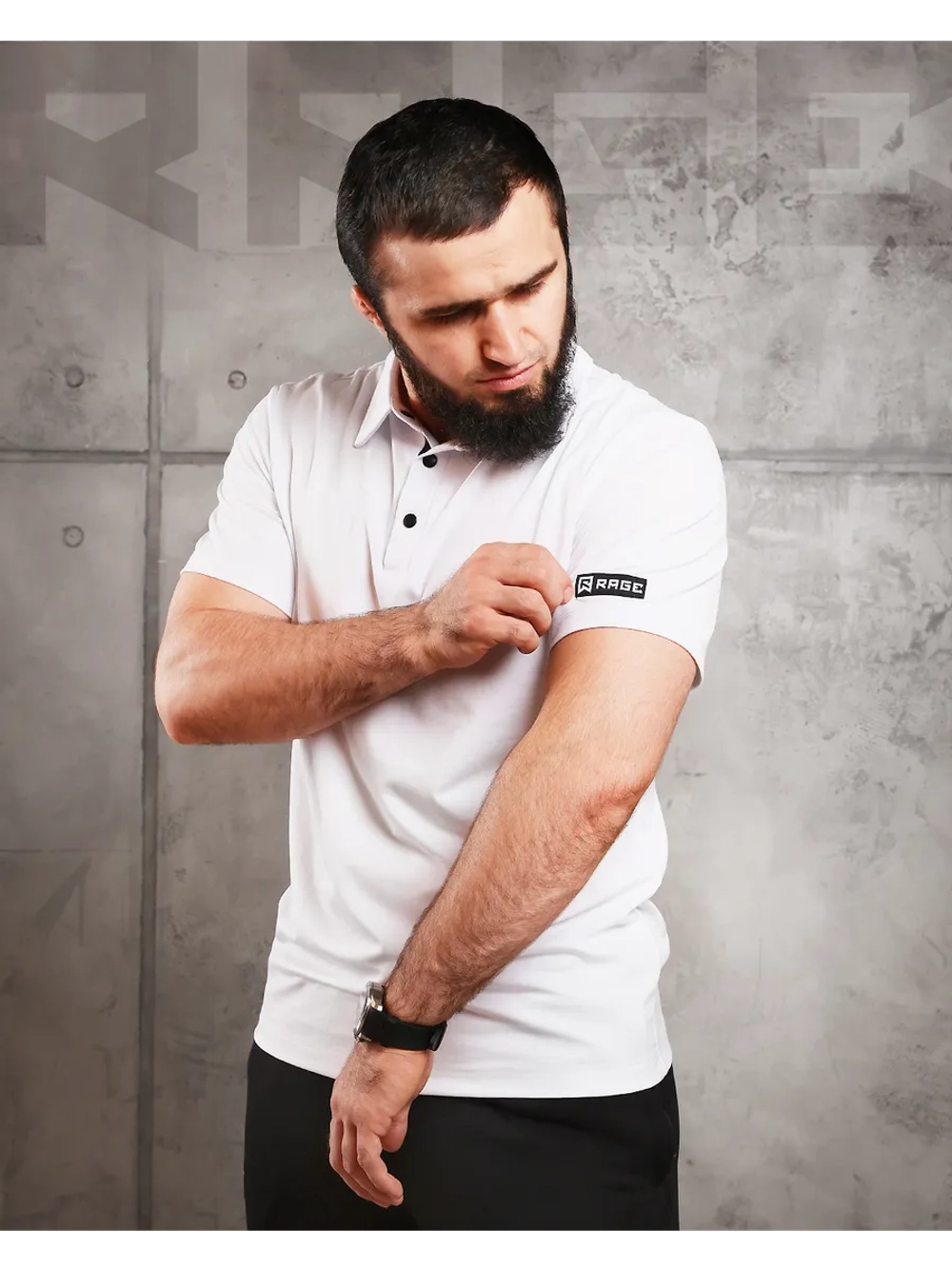 Легкое дышащее поло на кнопках