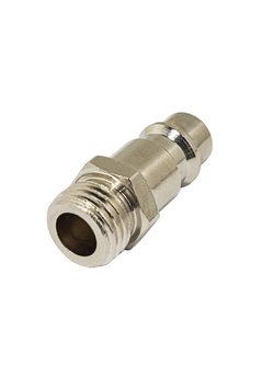 Штуцер для быстроразъема пневматического, наружная резьба 1/4'' FORCEKRAFT FK-SE2-2PM