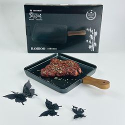 Lenardi 235-039 Квадратное блюдо 30,5см с ручкой BLACKWOOD в под.уп.(х18)Фарфор