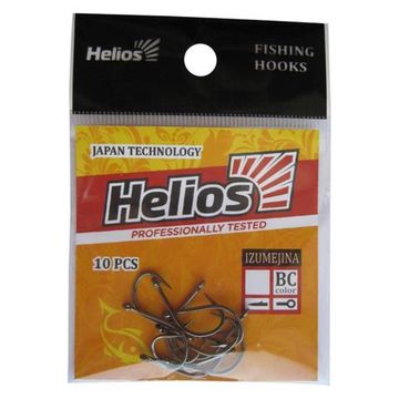 Крючок Izumejina с кольцом №15 цвет BC (10шт) Helios (HS-IZ-15)