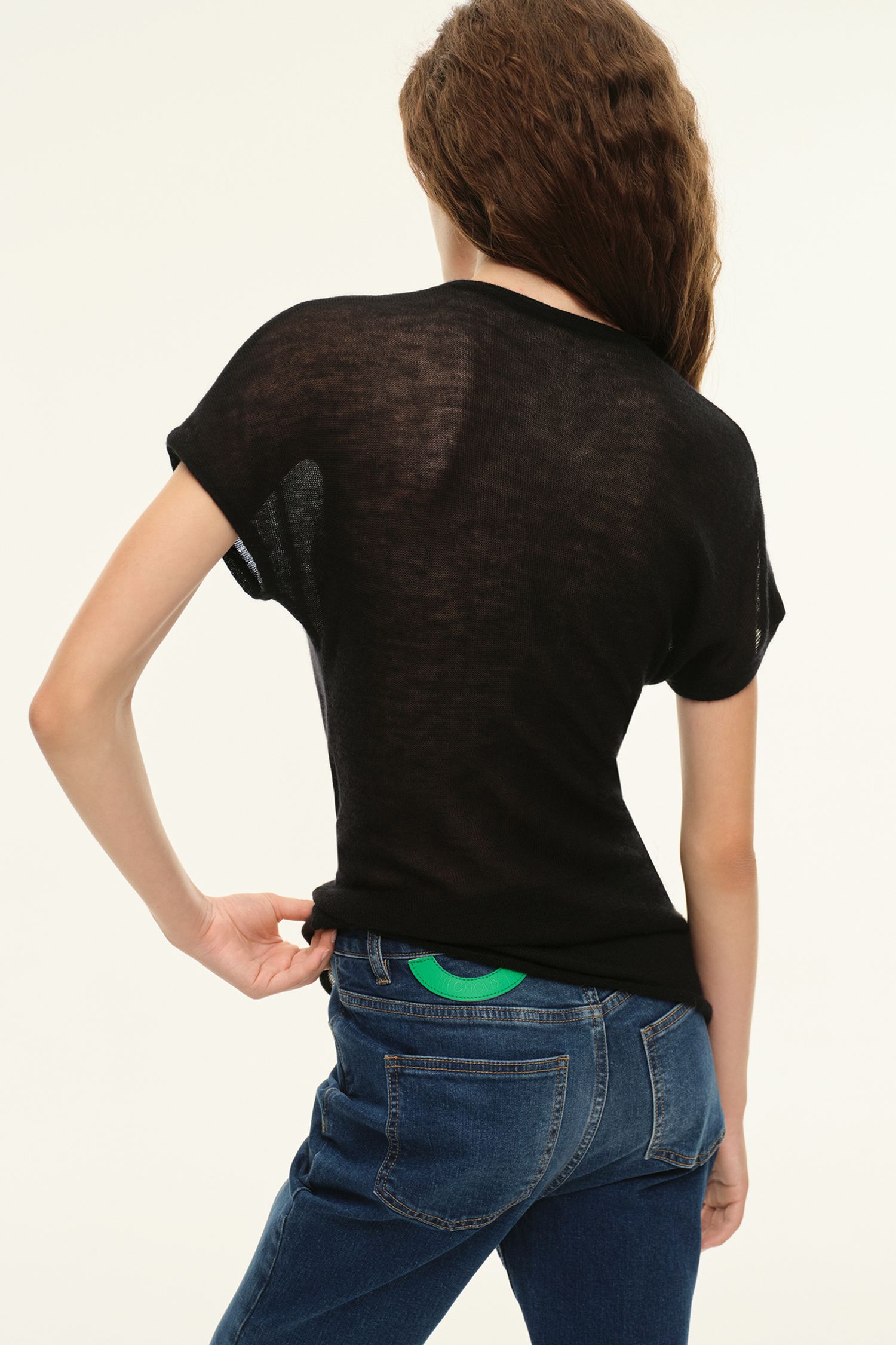 Джинсы укороченные (Brigitte), темно-синие