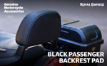 Подушка спинки пассажирского сиденья Royal Enfield, черного цвета, арт. KXA00158