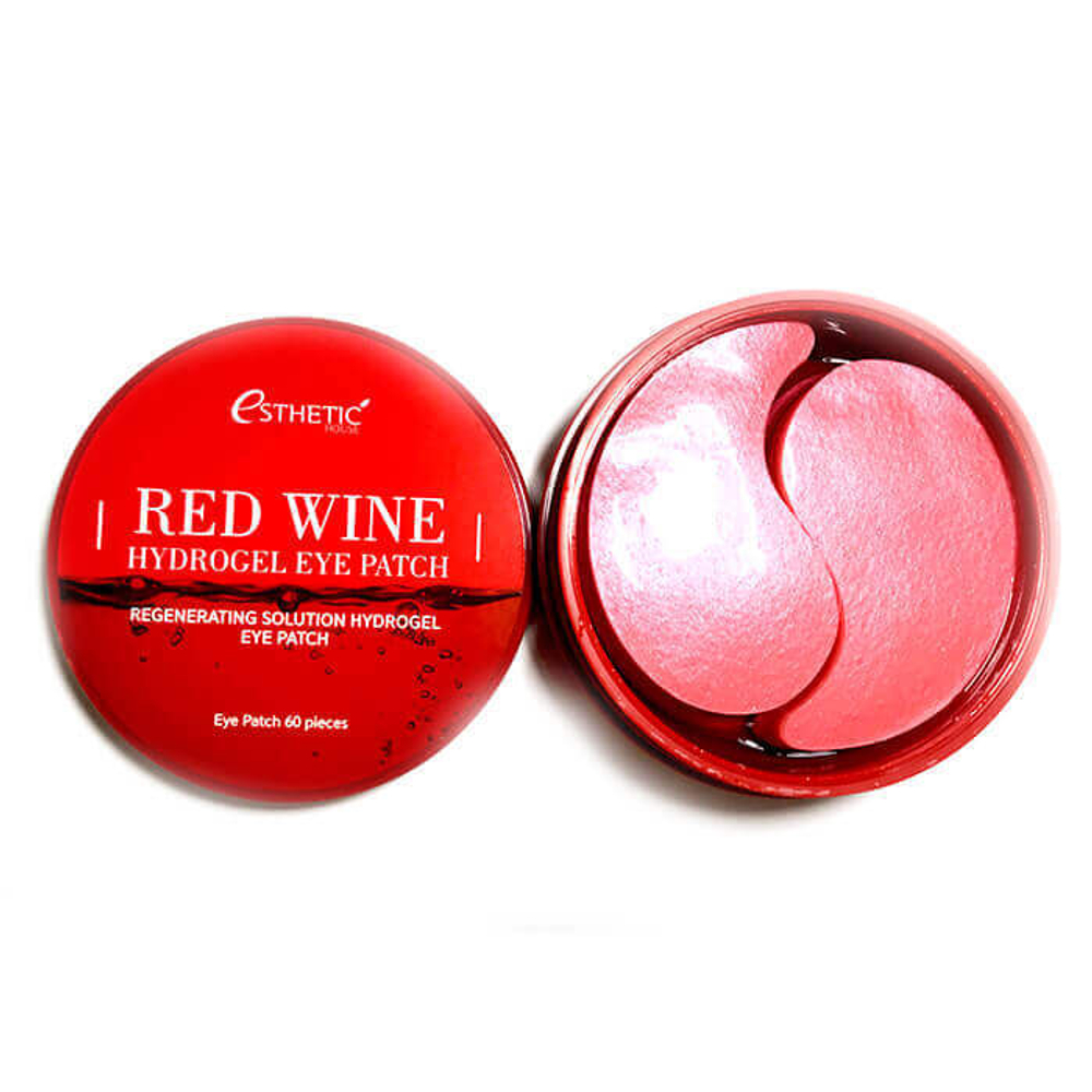 Омолаживающие гидрогелевые патчи для век с экстрактом красного вина Esthetic House Red Wine Hydrogel Eye Patch