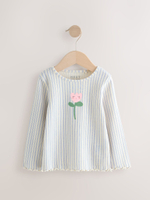 Лонгслив для девочки Next AG8-673, 5 шт., Розовый, Белый, Голубой