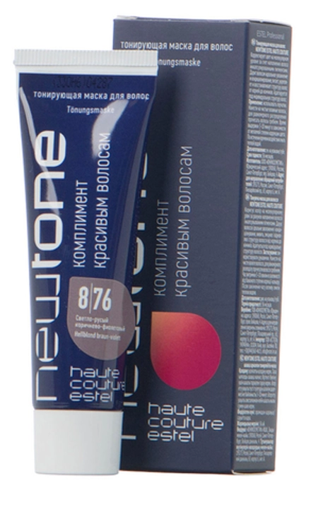 Estel NewTone 8/76 Светлый русый коричнево-фиолетовый Тонирующая маска для волос 60 мл.