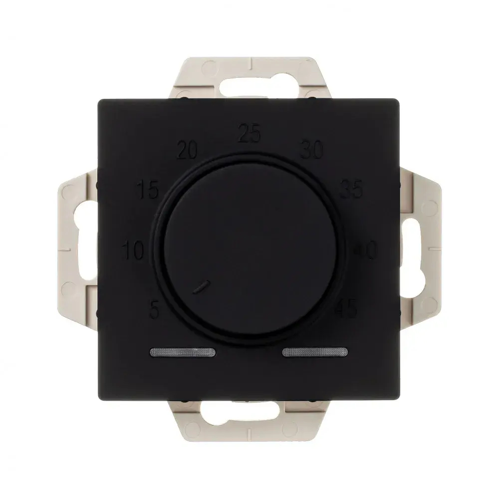 ATLASDESIGN ТЕРМОСТАТ электронный для теплого пола с датчиком, 10A, механизм, КАРБОН