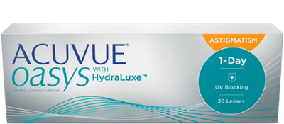 ACUVUE OASYS 1-DAY for ASTIGMATISM Цилиндр -0.75 (Акувью Оазис уан дэй для астигматизма) 30 линз