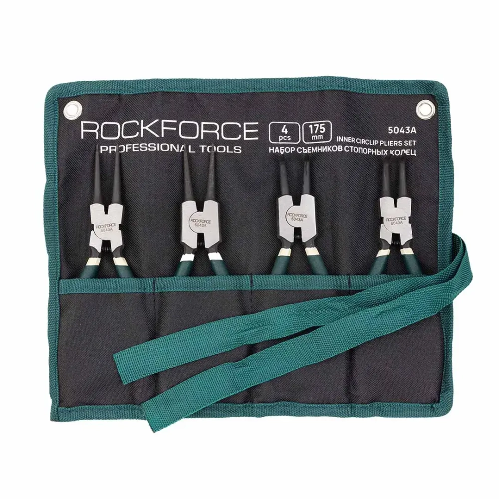 Набор съемников стопорных колец 4пр.(L-180мм), на полотне RockForce##Rock FORCE RF-5043A