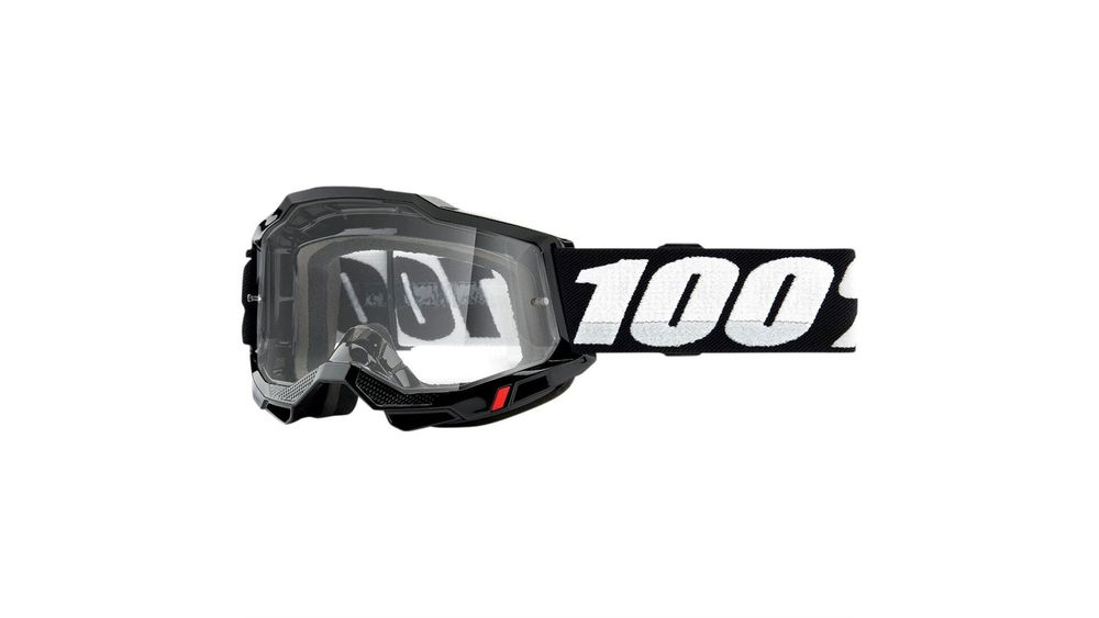 Очки 100% Accuri 2 Enduro Goggle Neon Red / Clear Dual Lens (50015-00005)