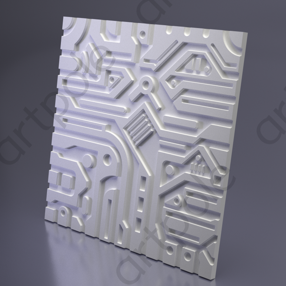 Гипсовые 3D панели Artpole PLATINUM EX-MACHINA - 5.4 - 20 - 13 - EX-MACHINA A platinum