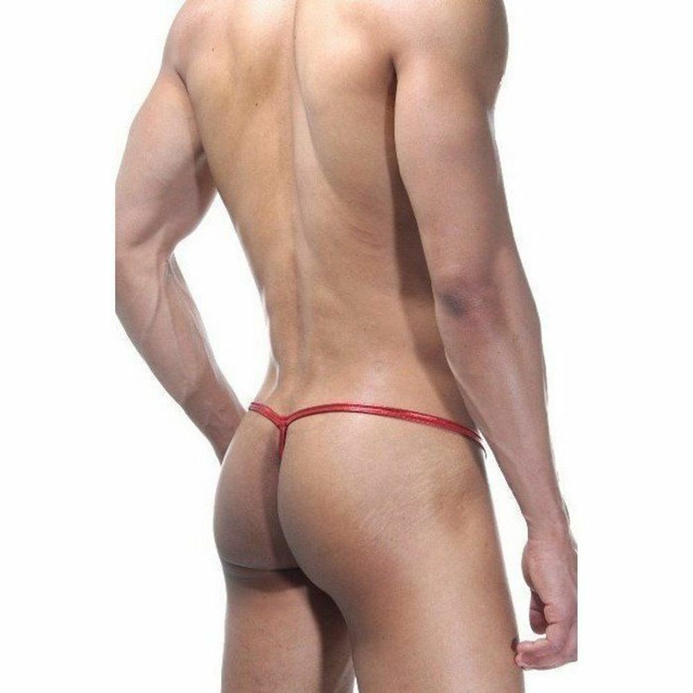 Трусы мужские стринги красно-золотые La Blinque LB15034