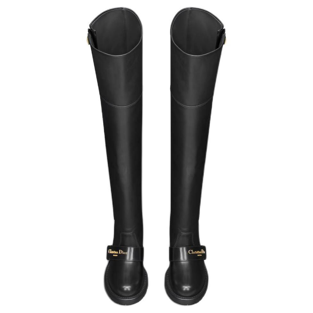 DIOR D Quest Over the knee Boots 4.5cm Women"s Black
