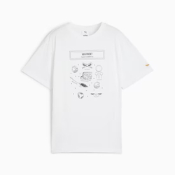 PUMA X HARRY POTTER ФУТБОЛКА СВОБОДНОГО КРОЯ, БЕЛЫЙ