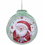 Банка жестяная 200мл 11,2*12,2*4см «Милый Дед Мороз» двухсторонняя