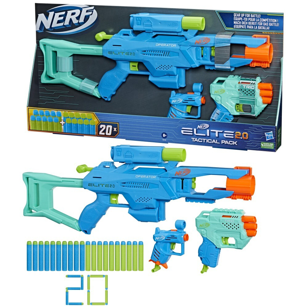 Hasbro Nerf Elite 2.0 - Три пусковые установки Tactical Pack + стрелы F6146 / артикул   F6146  / GTIN 5010994164430