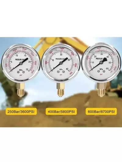 Комплект гидравлических манометров Manos с 9 муфтами и 3 манометрами