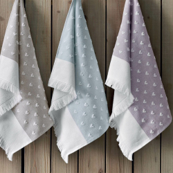 Полотенце кухонное 50x70 Tivolyo home Hearts сиреневое