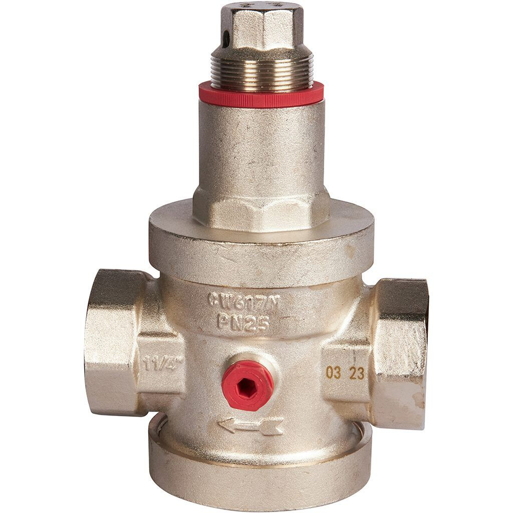 Редуктор давления PN25 1 1/4" вн/вн с выходом под манометр ROMMER (RVS-0008-000032)