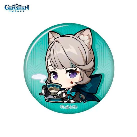 Значок Геншин Импакт Линетт / Genshin Impact Chibi Expressions Character Can Badge Lynette