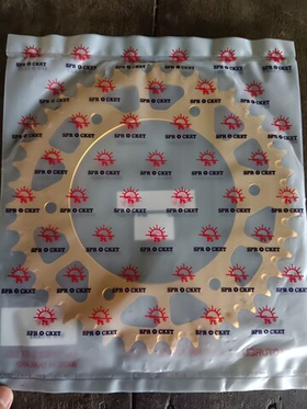 40T Alu Sprocket Driven (rear) for Honda CRF250L-M-Rally, JT, Aluminium. GOLD color. 520 chain