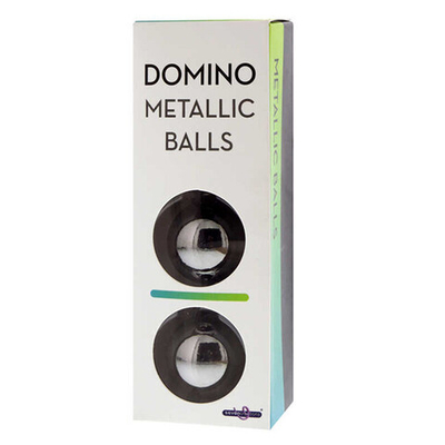 Вагинальные шарики металлические Domino Metallic Balls (серебристые) (Цвет: Серебристый)