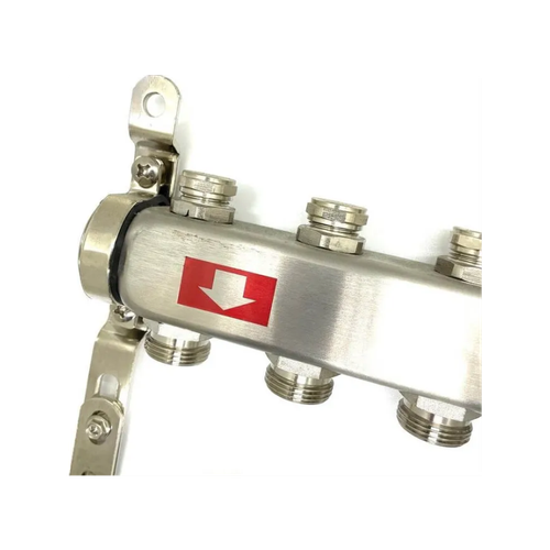 Коллекторная группа без расходомеров "КВАДРАТ" из нержавеющей стали 1" 7 ходов, KBS5007