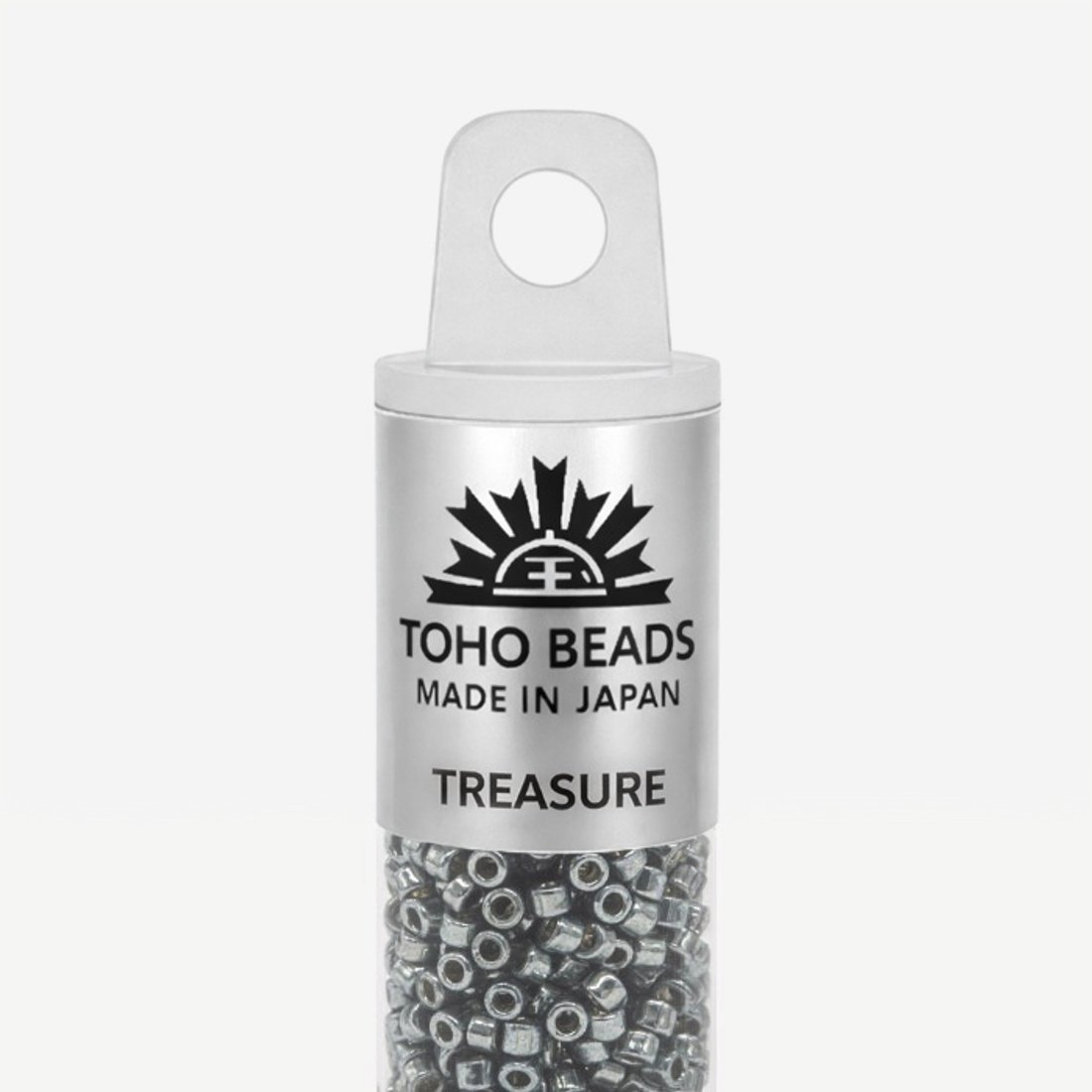 Японский бисер TOHO Treasure (№PF565), непрозрачный глянцевый с металлическим блеском