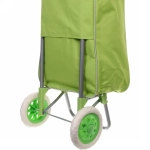 Тележка хозяйственная с сумкой (95*30*34см, колеса 16см,грузоподъемность до 30 кг) BF6007 зеленая