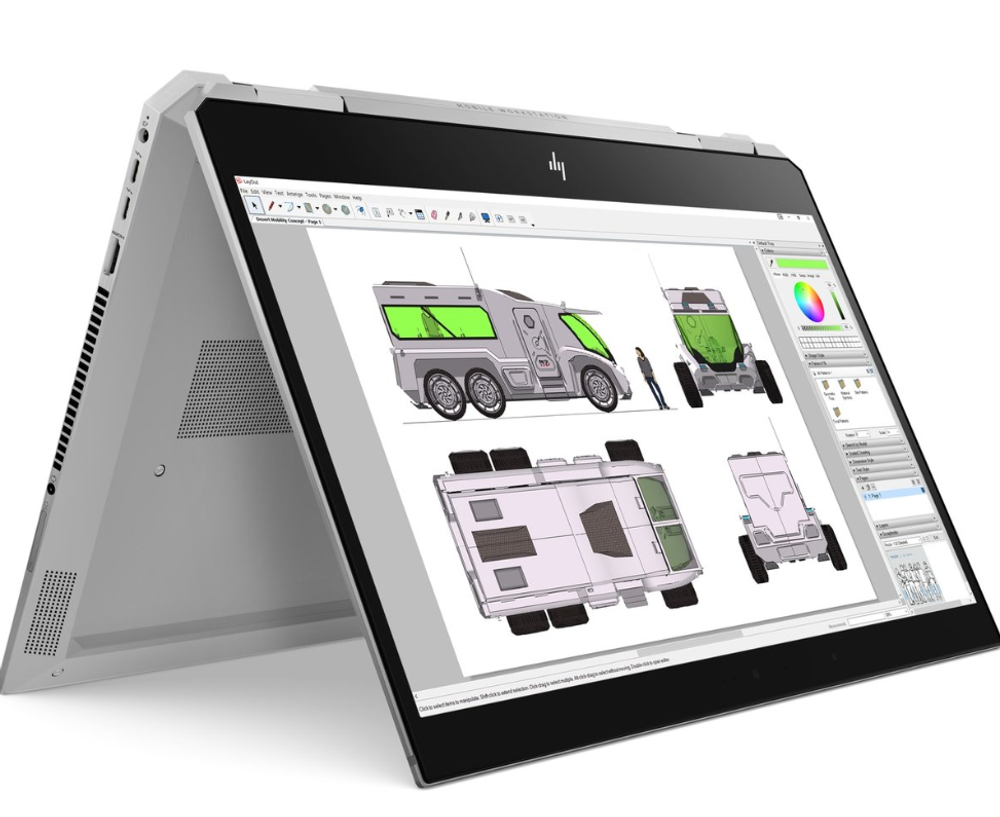 15.6" Ноутбук HP ZBook Studio x360 G5 Touch (3840x2160, Intel Core i9-8950HK, RAM 16ГБ, SSD 512ГБ, Nvidia Quadro P1000, Win 11 Pro)