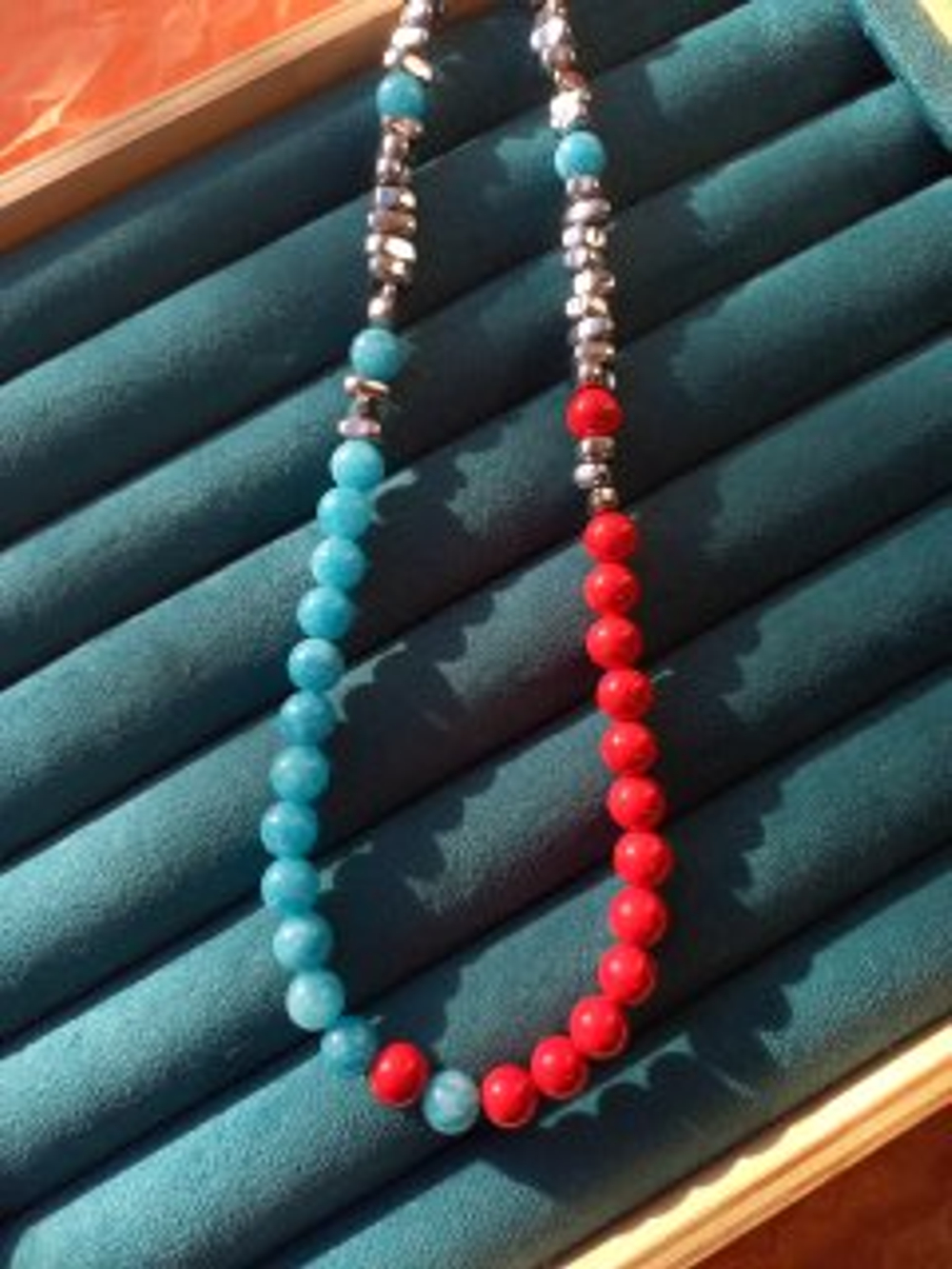 Колье "Лед и пламя"