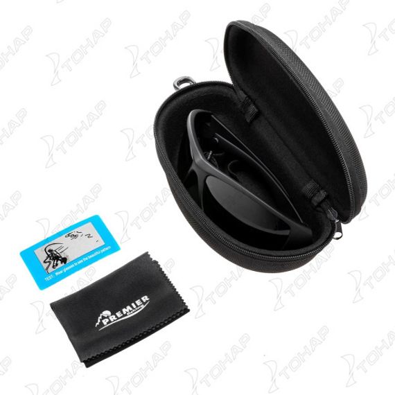 Очки поляризационные в жест.чехле (серый) (PR-OP-55404-G-C) PREMIER