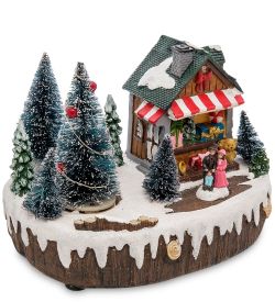 XM-703/1 Музыкальная новогодняя миниатюра с подсветкой