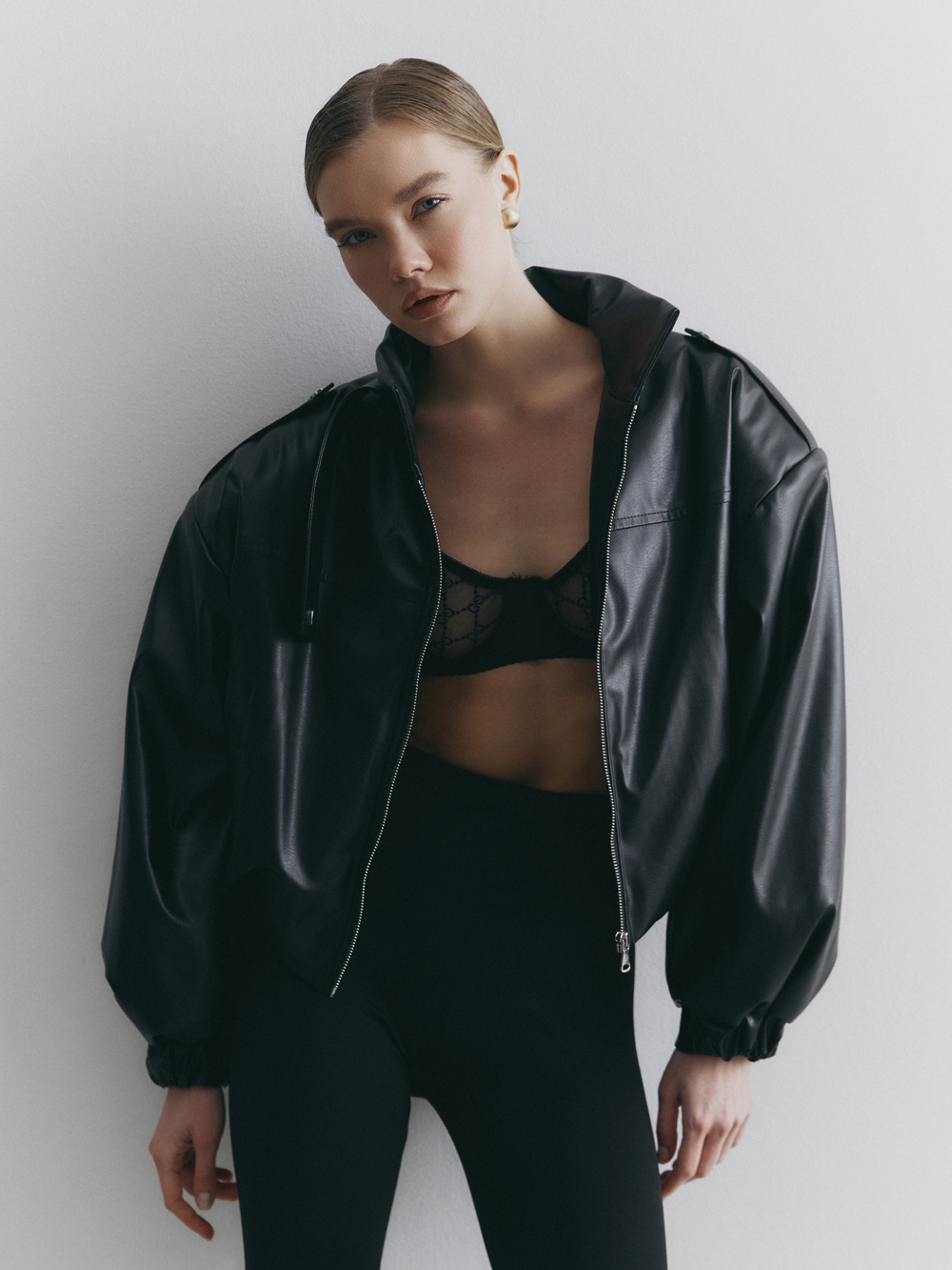 Бомбер утепленный `Пульс`, цвет чёрный