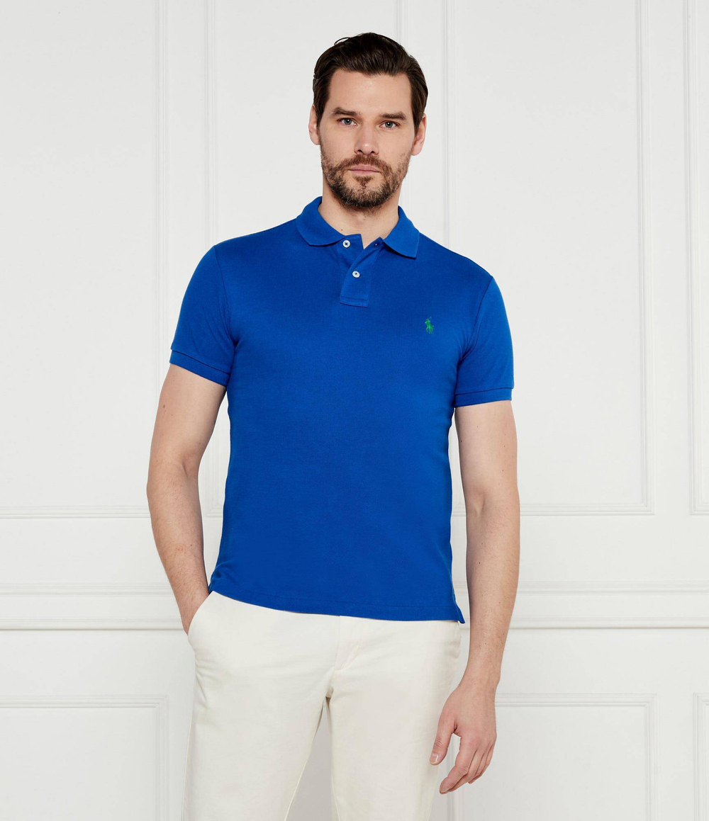 Поло Basic Mesh POLO RALPH LAUREN - голубой(710536856)
