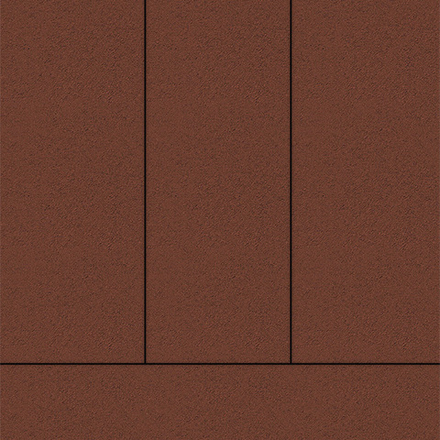 Тротуарная плитка ПРЯМОУГОЛЬНИК 900х300 мм - Стандарт Красный