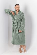 Халат мужской Комфорт-4 Виотекс СЕРО-ЗЕЛЁНЫЙ