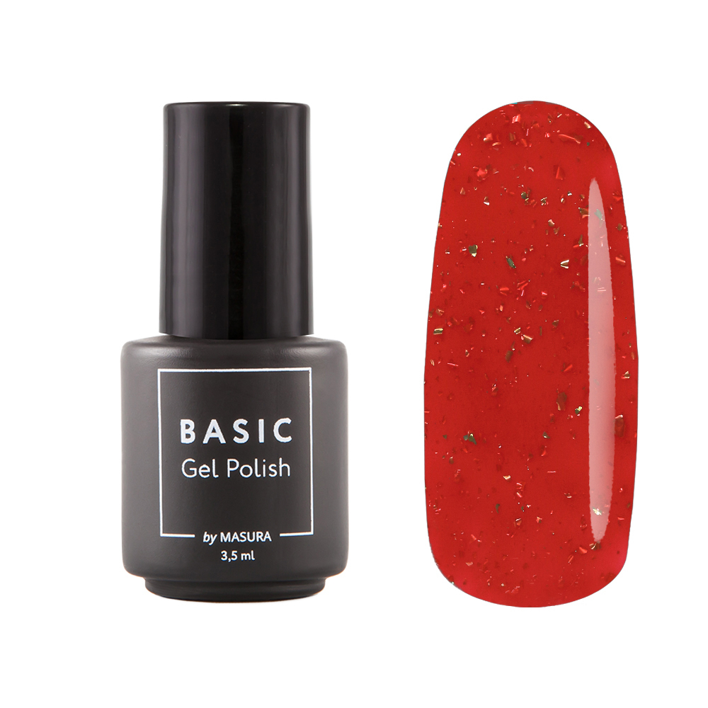 Masura Гель-лак BASIC Золотой Скарлет, 3,5 мл, B150M