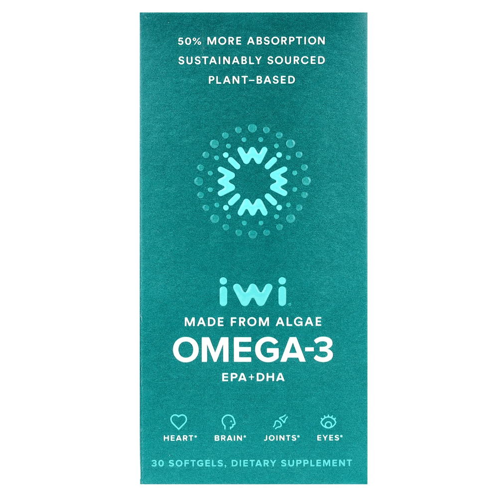 iWi, Омега-3 ЭПК и ДГК, 30 мягких таблеток