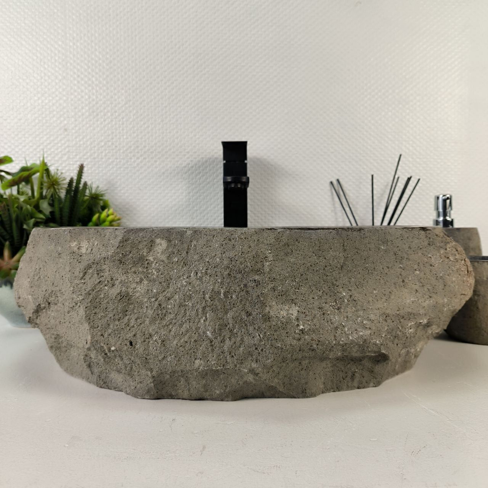 Каменная раковина из андезита Erozy Grey EA-05558 (52*41*16) 0034 из натурального камня
