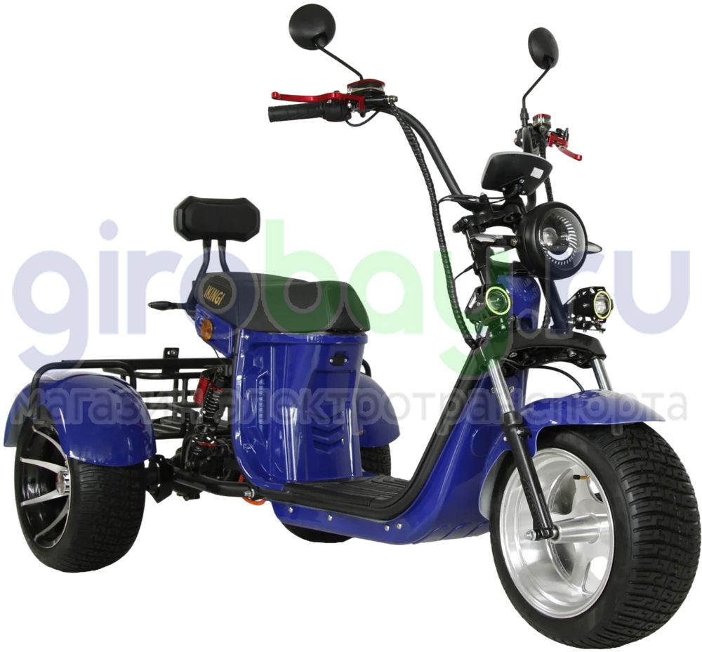 Электроскутер IKINGI M7 PRO TRIKE 3333W - Синий фото №5