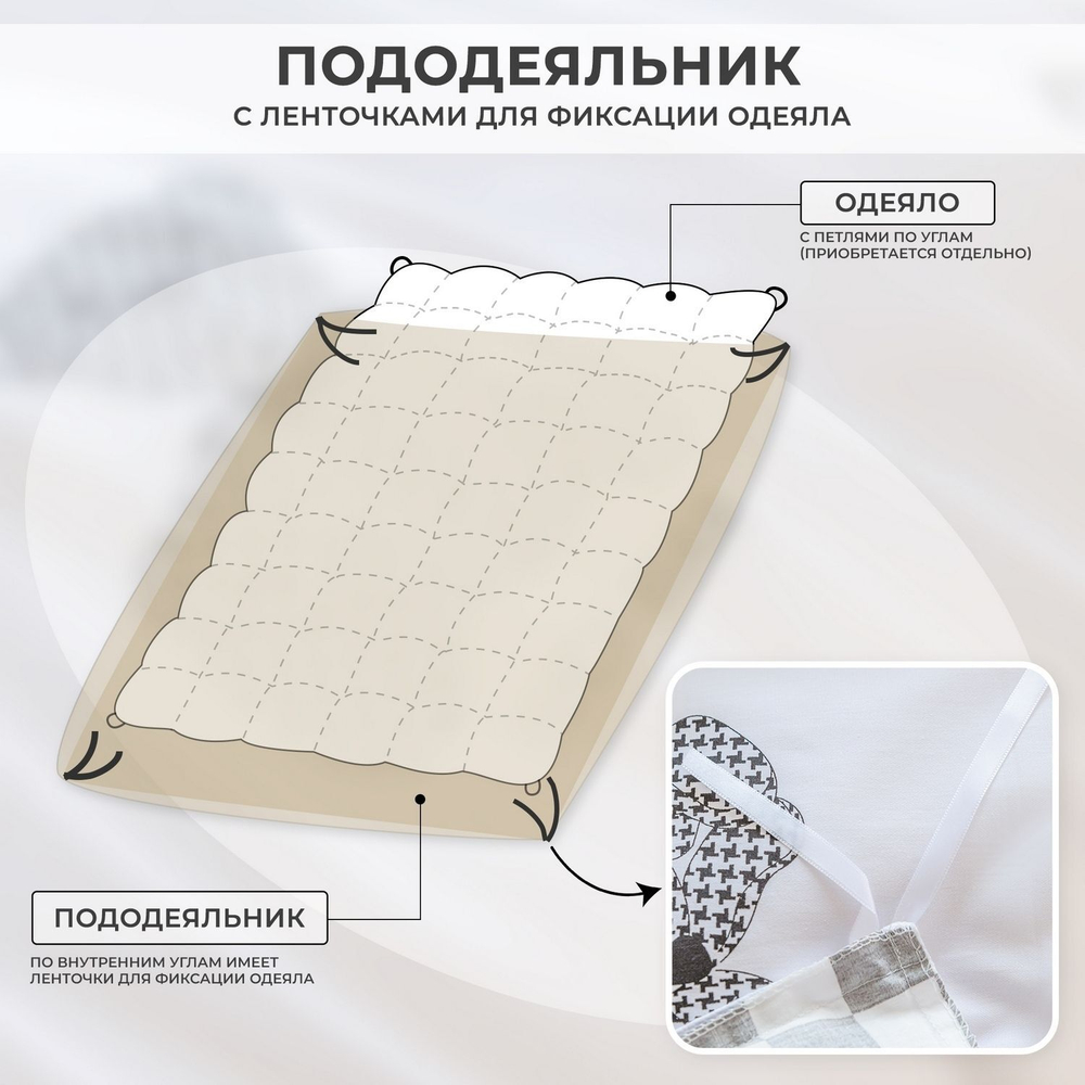 Комплект постельного белья Сатин Люкс KIDS 100% хлопок