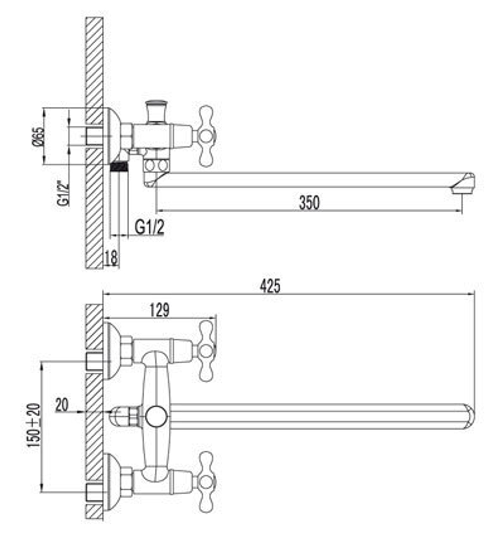 LEMARK Серия STANDARD. Смеситель универсальный – LM2101C
