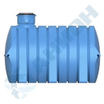 Емкость цилиндрическая горизонтальная с дыхательным клапаном Анион 3200 л. горизонтальная (2400x1350x1720см;синий) - арт.559417