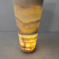 Раковина напольная из оникса Yellow ON-04203 (45*45*90 см)