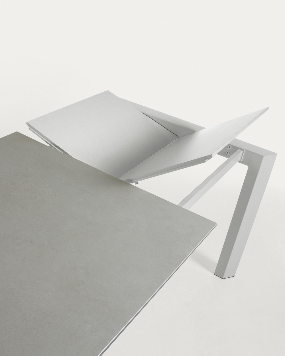 Стол Atta160 (220) x90 серый керамика