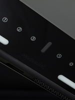 Вытяжка кухонная LedyDC-60GT (BLACK) черный, D150мм,1100м3/ч, полновстраиваемая, ИНВЕРТОРНЫЙ Мотор 110Ватт (Энергетическая эфф-ть класс А+), стекло 60см, сенсорное управление + управление жестами (MACBI)