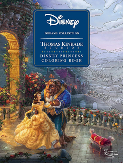 Раскраска Disney Dreams Collection - Принцессы Диснея Thomas Kinkade Studios